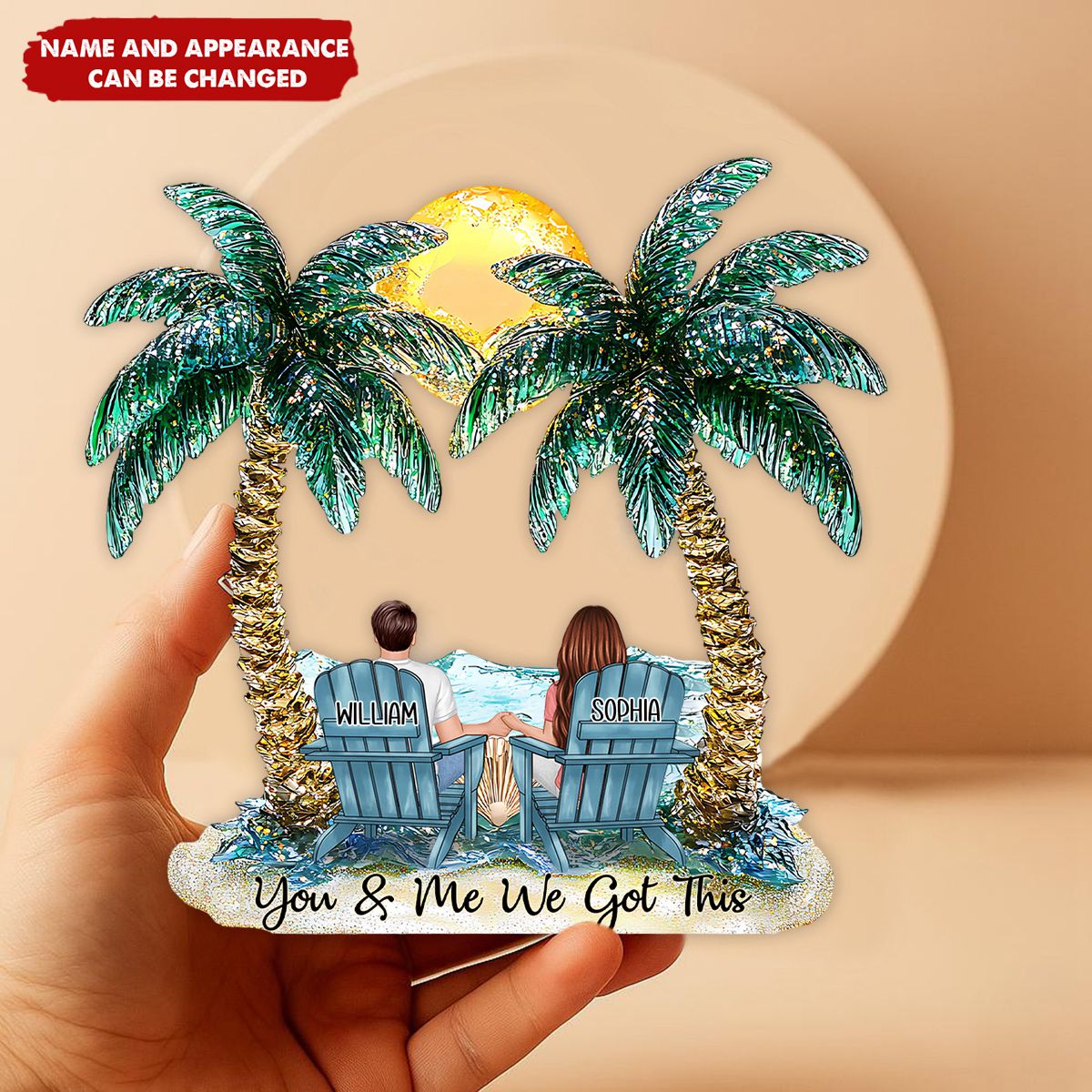 You And Me We Got This - Personalized Couple Acrylic Plaque