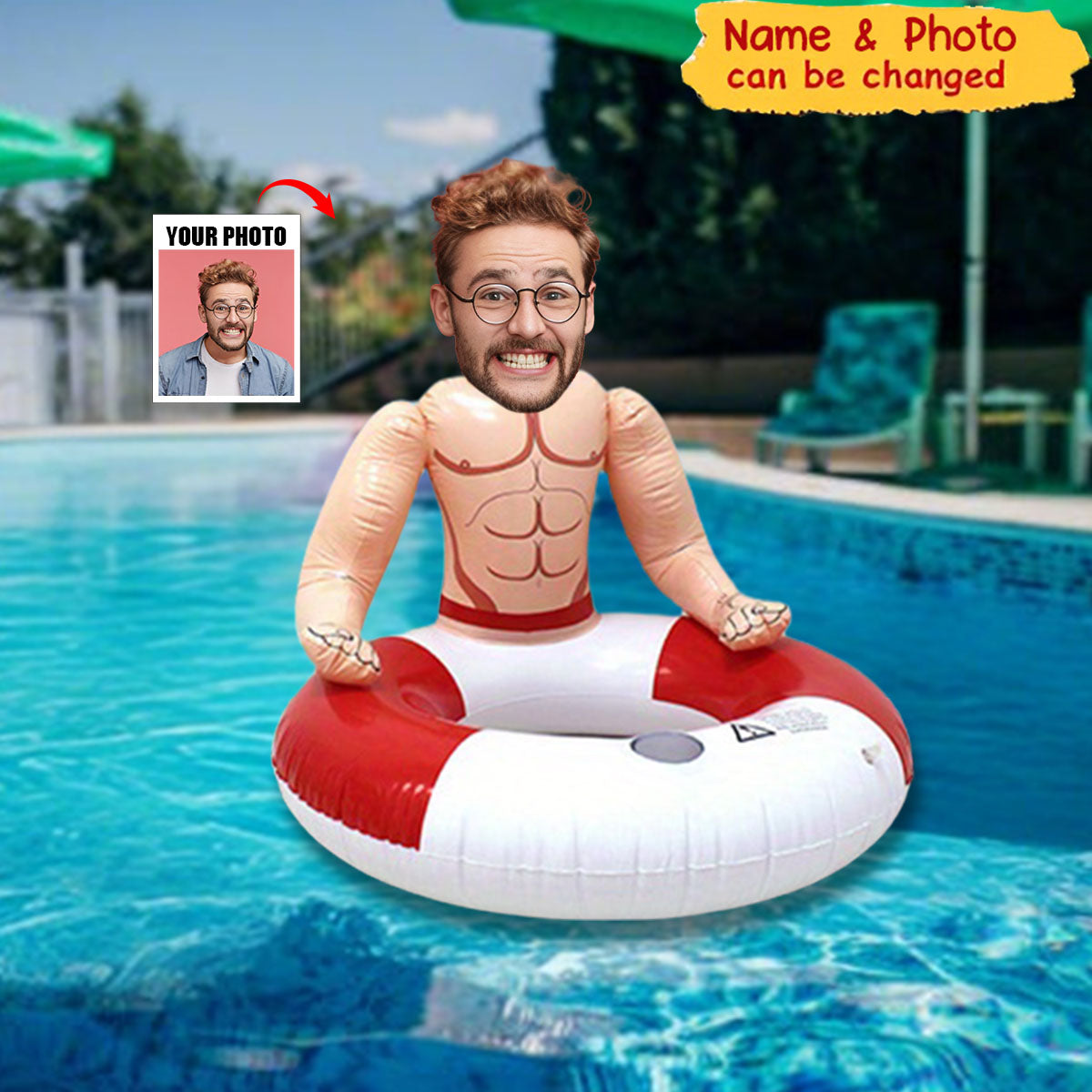 Custom Pool Float Bachelorette Party - Personalized Inflatable Swimming Ring