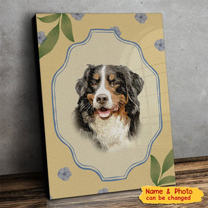 Custom Watercolor Pet Portrait From Photos Personalized Poster