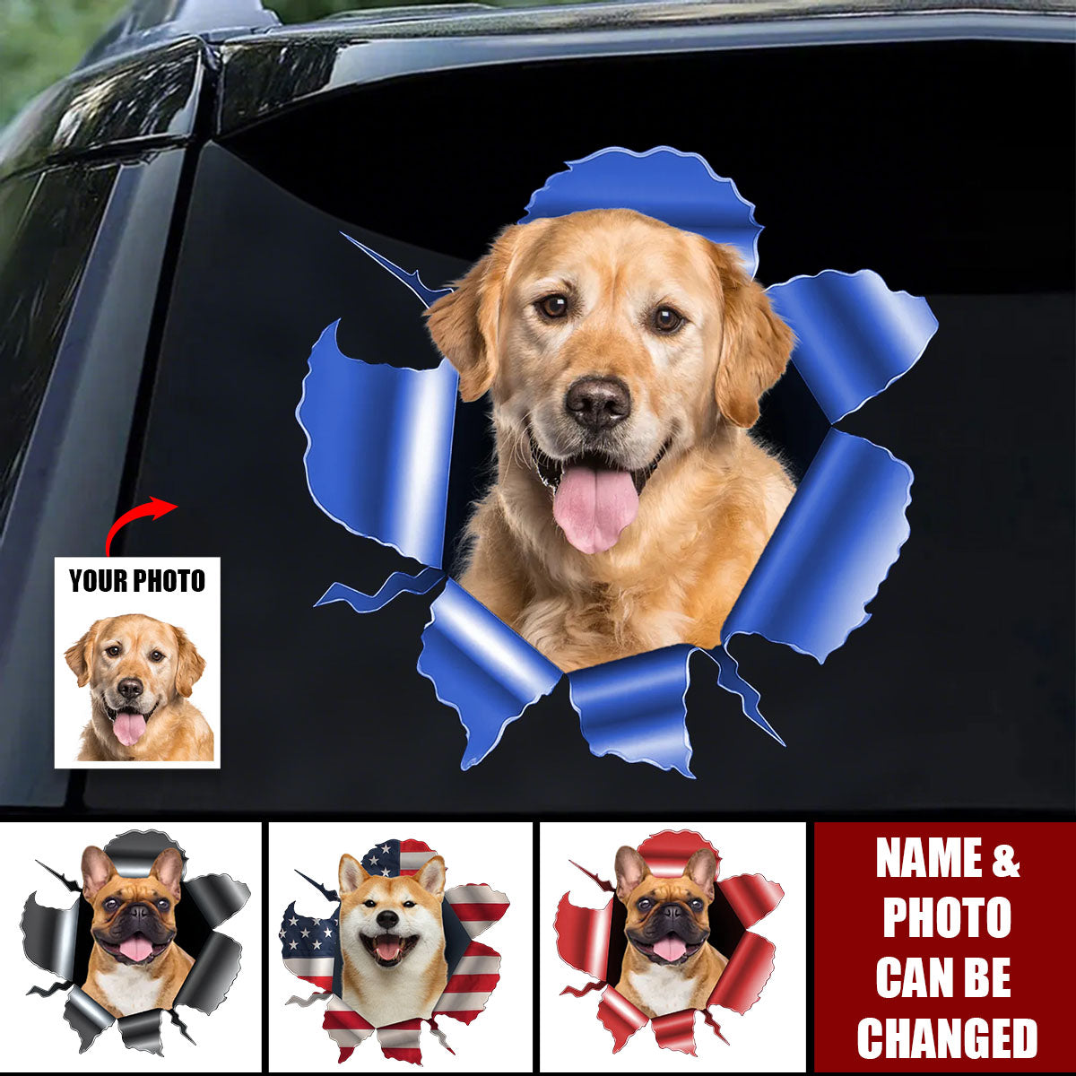 Custom Photo RV Decal - Personalized Birthday Gifts For Dog Cat Lovers