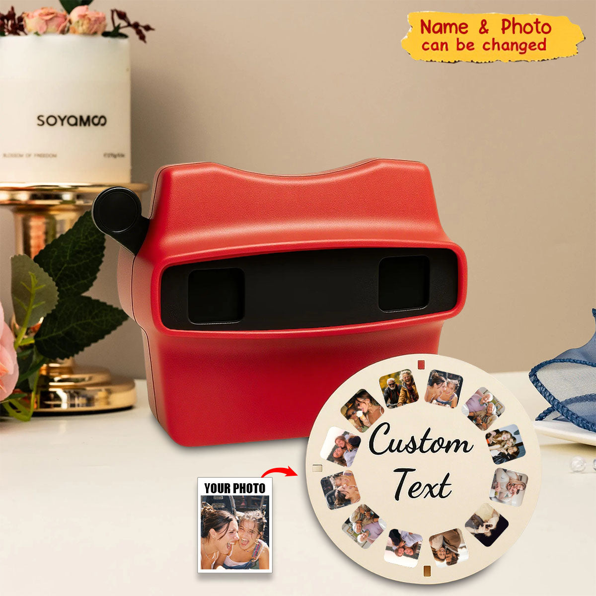 Custom Viewmaster Viewfinder - Personalized Photo Gift For Friends, Family