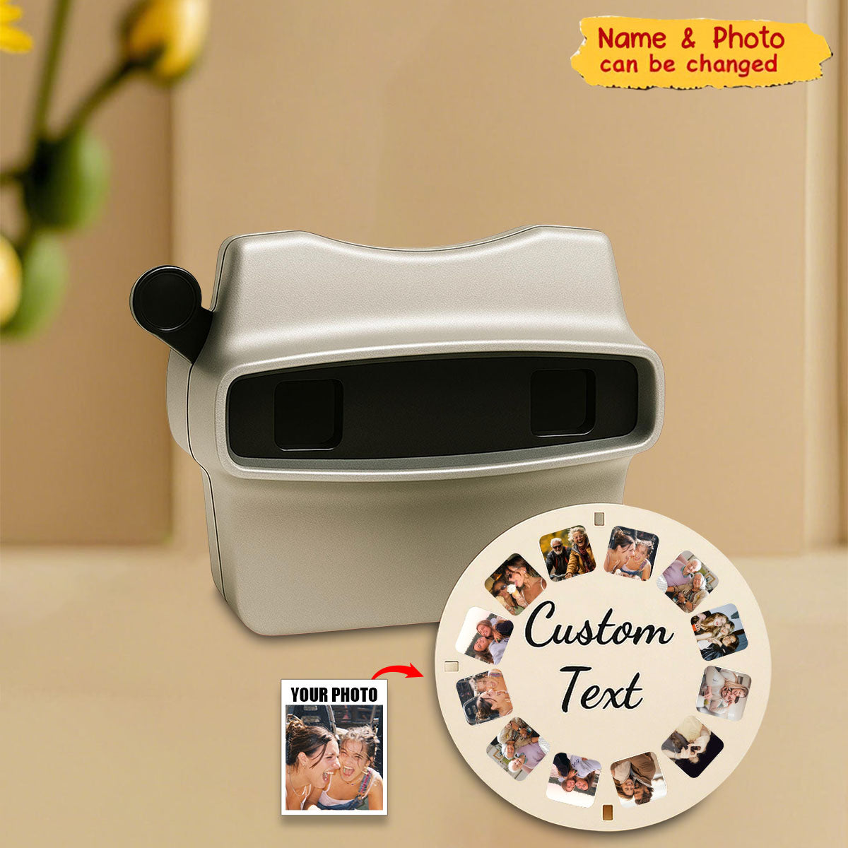 Custom Viewmaster Viewfinder - Personalized Photo Gift For Friends, Family