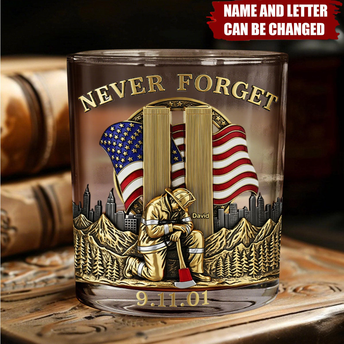 Firefighter Whiskey Glass - Personalized Gifts For Firefighters