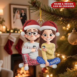 Personalized Acrylic Ornament - Christmas Is Better With You