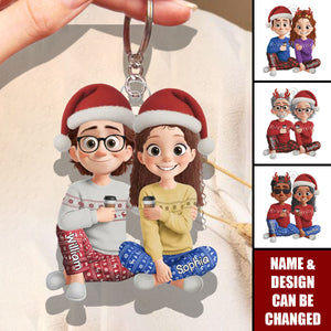 Personalized Acrylic Keychain - Christmas Is Better With You