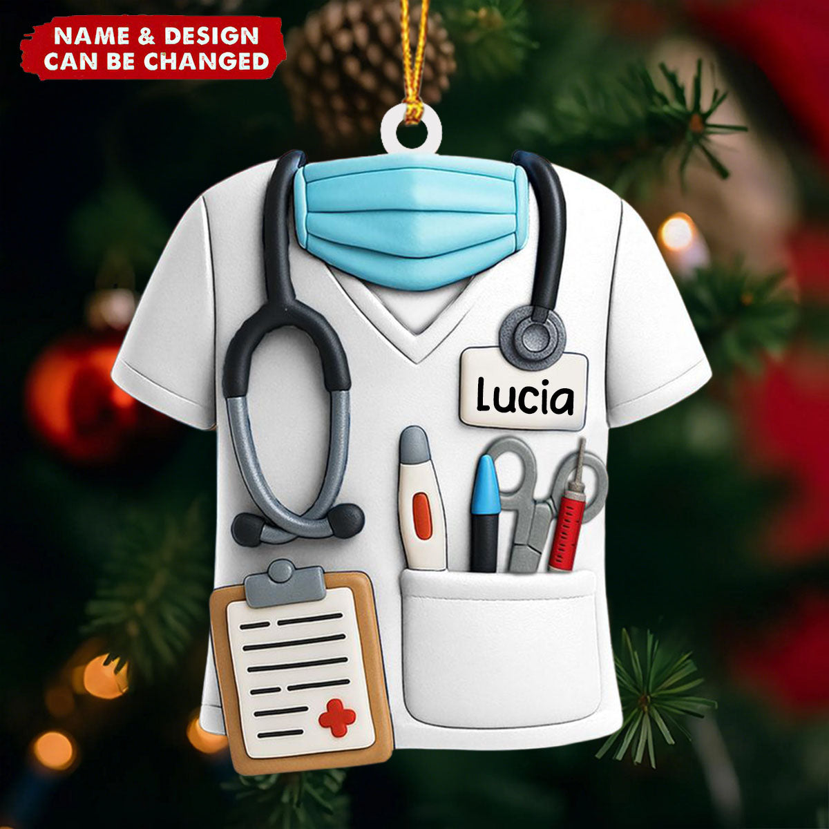 Celebrate Your Favorite Nurse With This Nurse Ornament - Personalized Acrylic Ornament