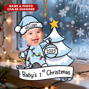Baby's First Christmas - Personalized Photo Ornament