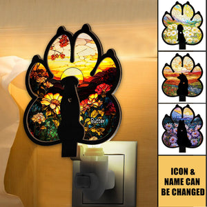 Dog Loss - Personalized Wood And Acrylic Night Light