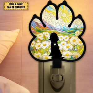 Dog Loss - Personalized Wood And Acrylic Night Light