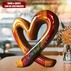 You And Me We Got This - Personalized Couple Custom Shaped Wood Plaque