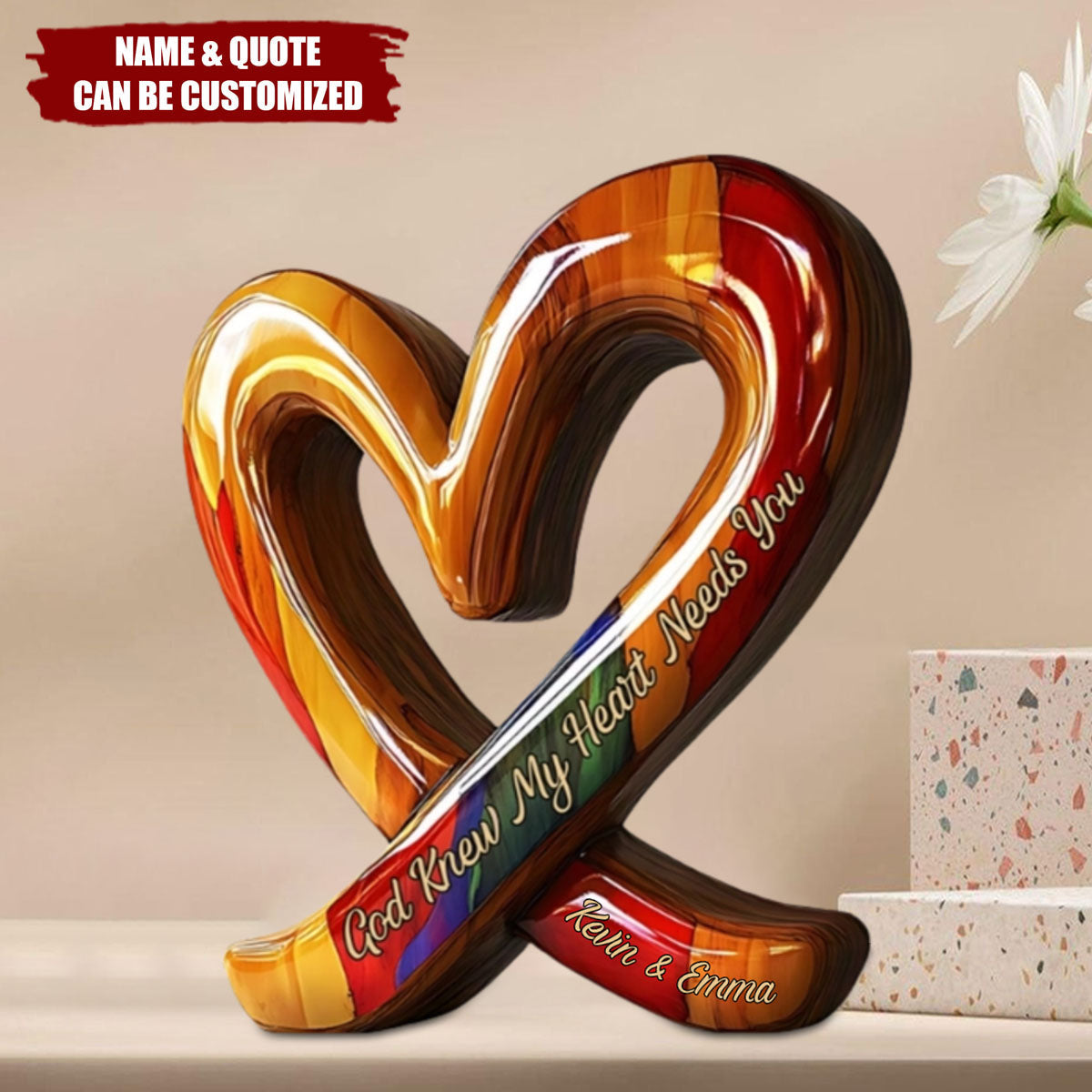 You And Me We Got This - Personalized Couple Custom Shaped Wood Plaque