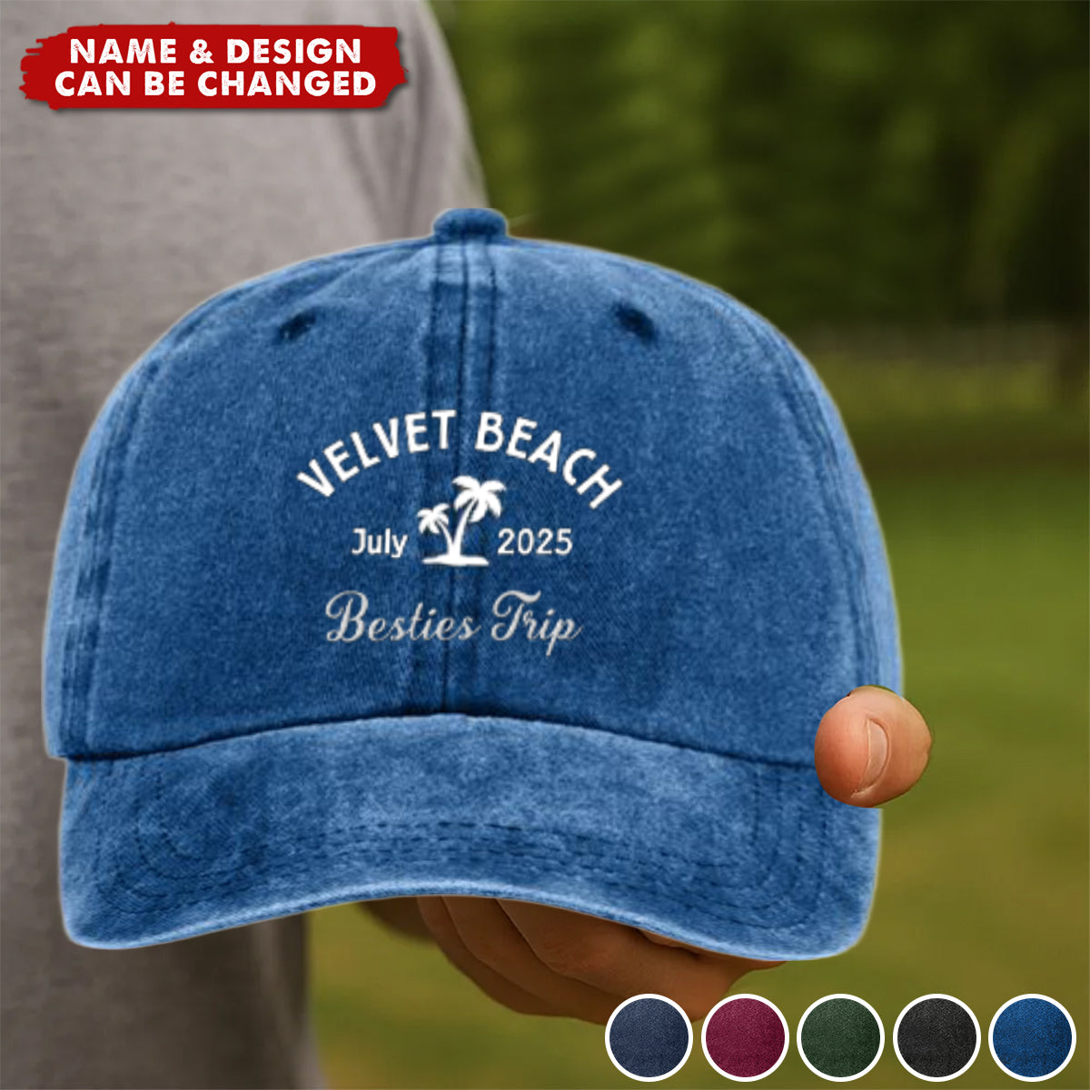 Custom Name Family Trip Girls Trip Vacation - Personalized Cap