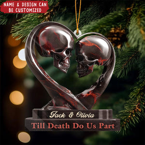 Our Love Story Never Dies - Personalized Acrylic Ornament, Gifts For Husband And Wife