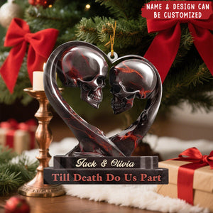 Our Love Story Never Dies - Personalized Acrylic Ornament, Gifts For Husband And Wife