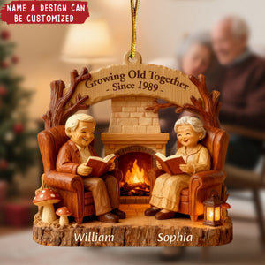 Growing Old Together - Personalized 1-Layer Acrylic Ornament