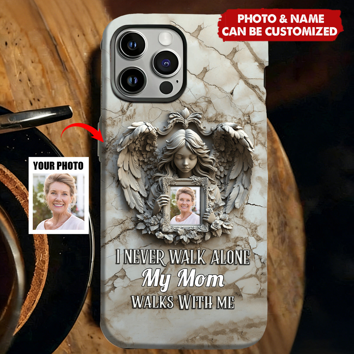 Angel Wings - Personalized Memorial Full Print Phone Case