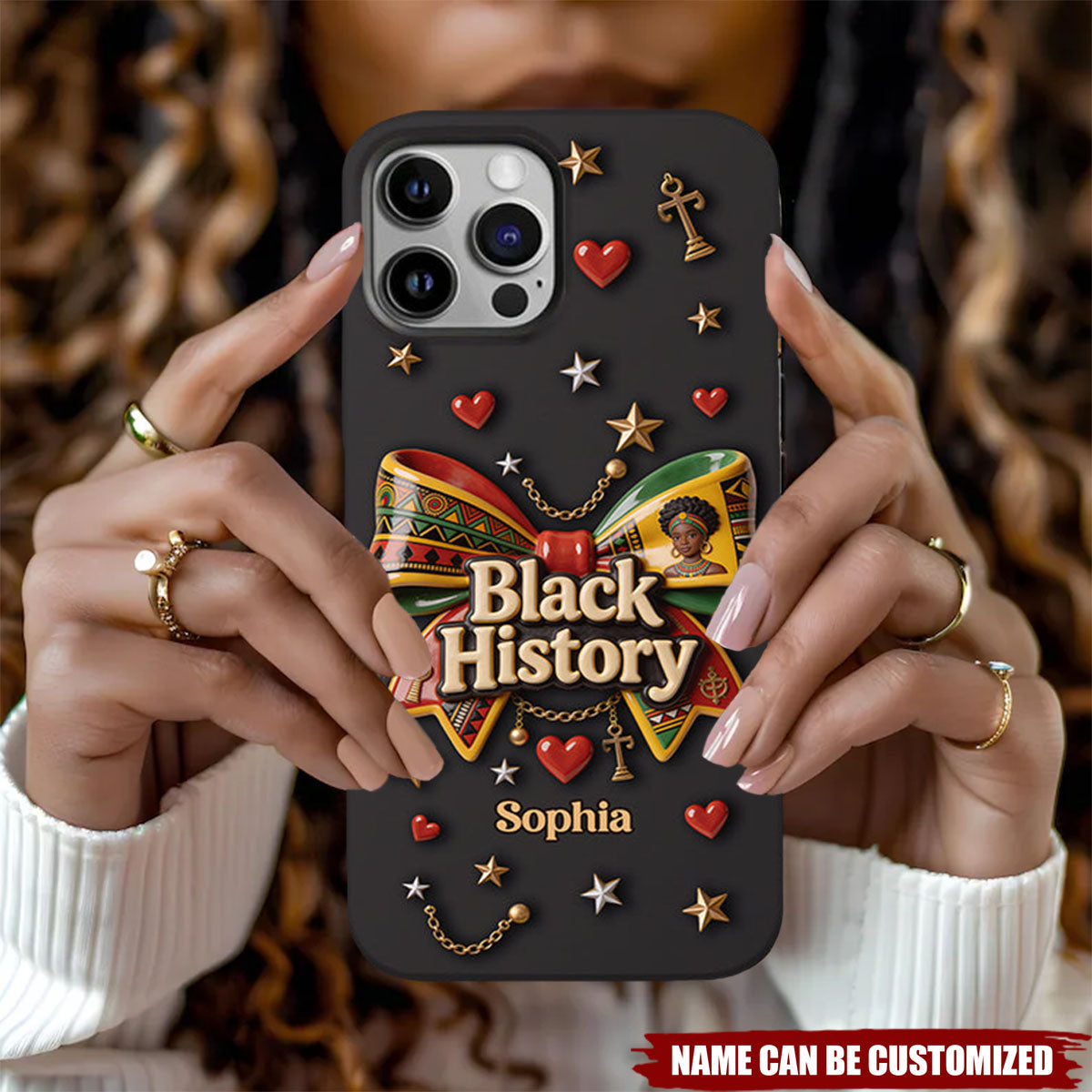 Black History Month - Personalized African American Full Print Phone Case