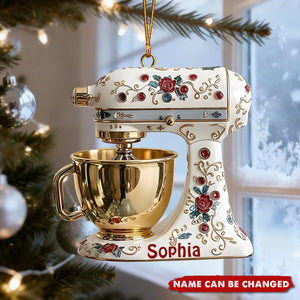 Personalized Stand Mixer Ornament, Custom Kitchen Decor, Baking Christmas Gift