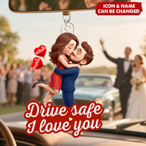 Personalized Acrylic Ornament -  Anniversary Wedding Gifts For Husband And Wife, Him And Her - Forever Yours No Refunds