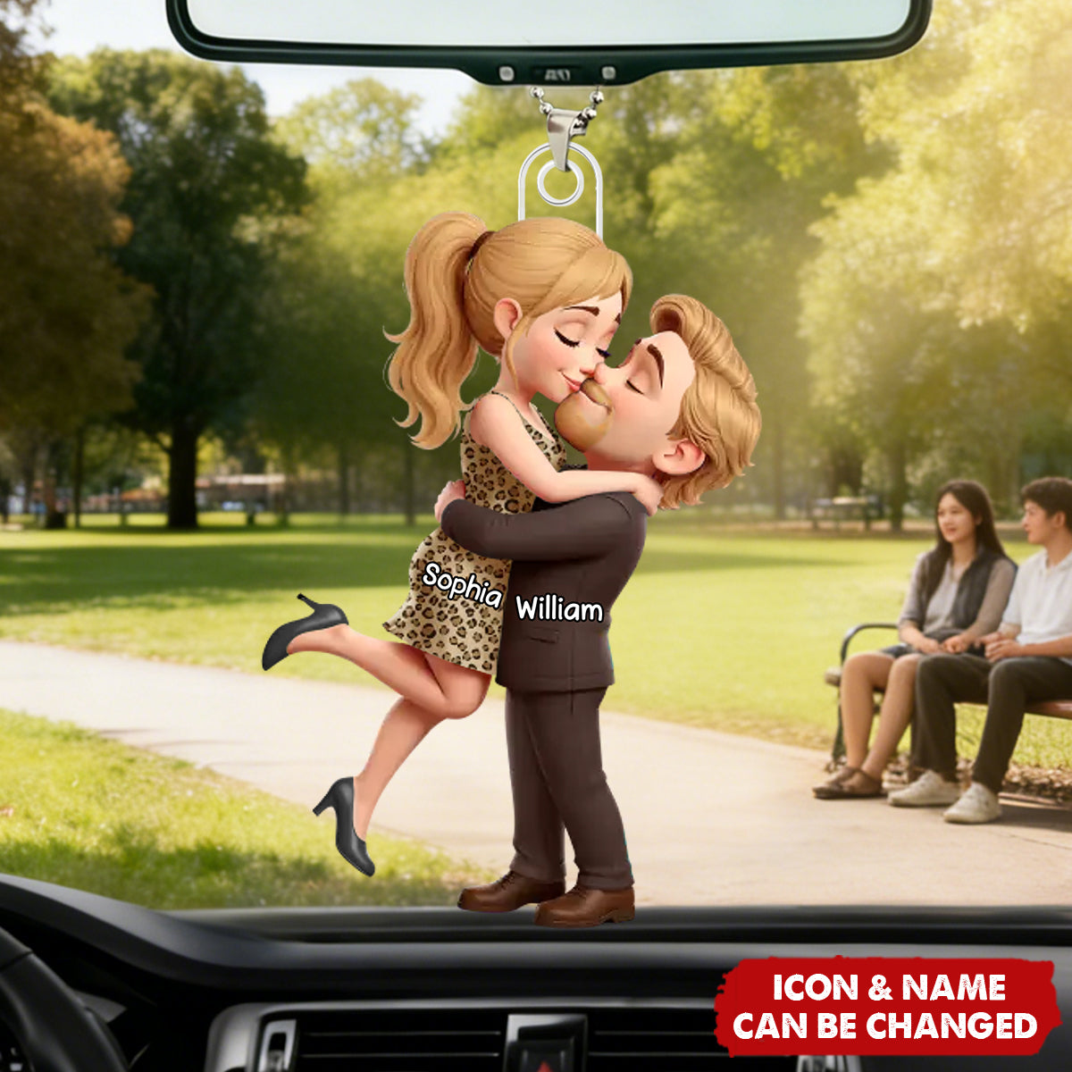 Personalized Couple Acrylic Ornament - Anniversary Wedding Gifts - Forever Yours No Refunds