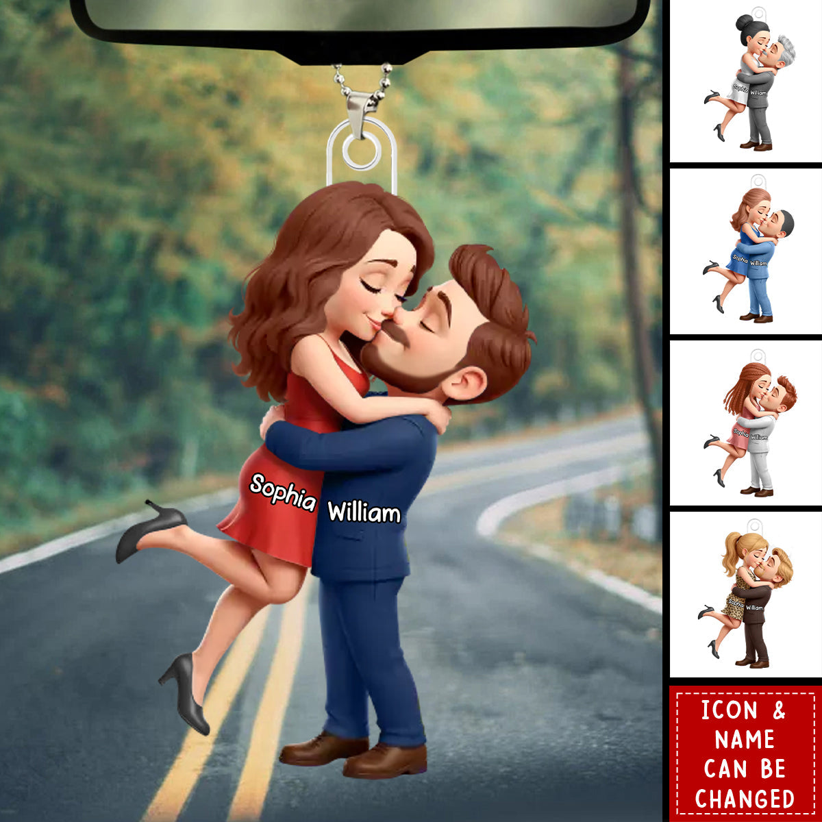 Personalized Couple Acrylic Ornament - Anniversary Wedding Gifts - Forever Yours No Refunds