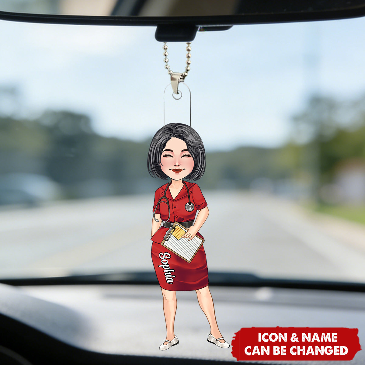 For All That You Are - Personalized Nurse Car Ornament