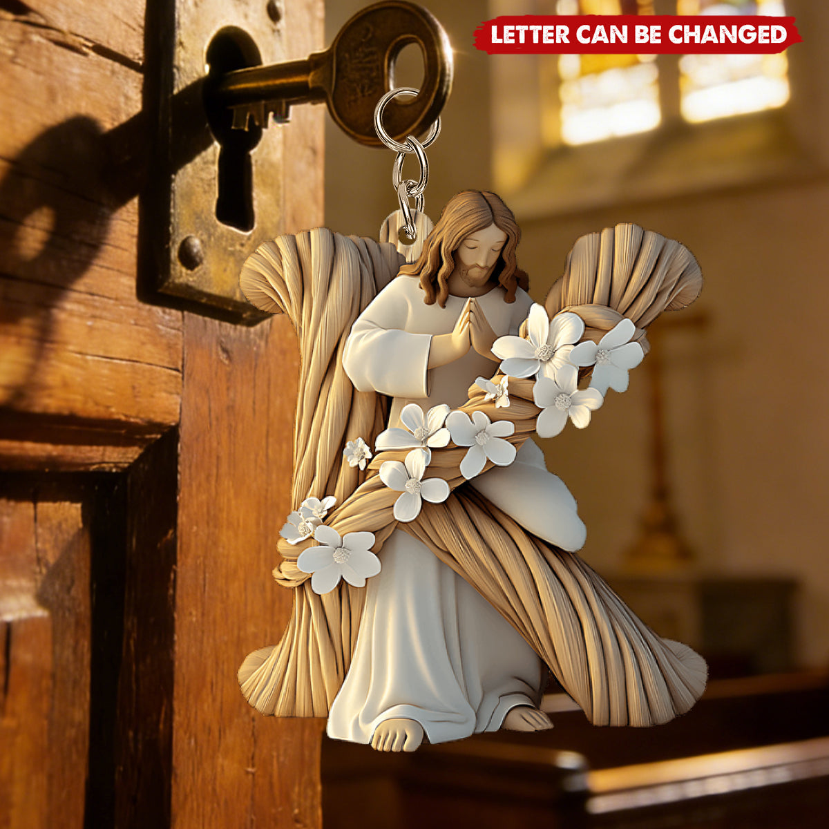 Holy Letter - Personalized Christian Keychain