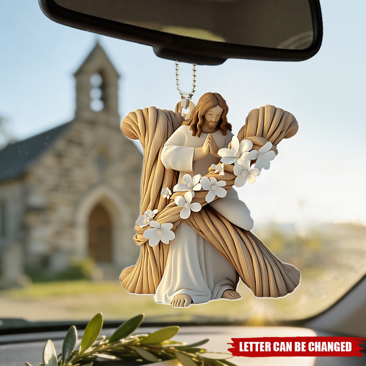Holy Letter - Personalized Christian Car Ornament