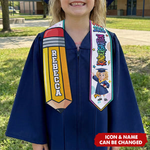 Preschool Kindergarten Graduation - Personalized Graduation Stole