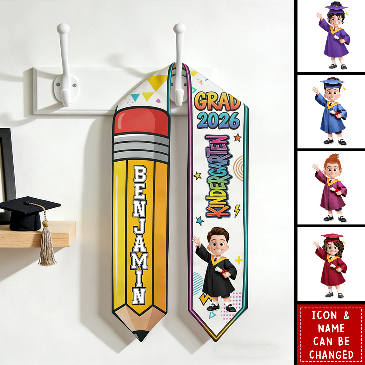 Preschool Kindergarten Graduation - Personalized Graduation Stole