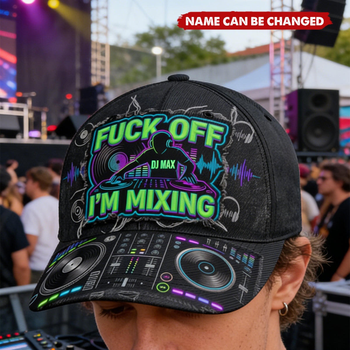 Dj Controller Graduation Cap DJ Turntable Graphic Cap - Personalized Gift For Music Lovers - bakven