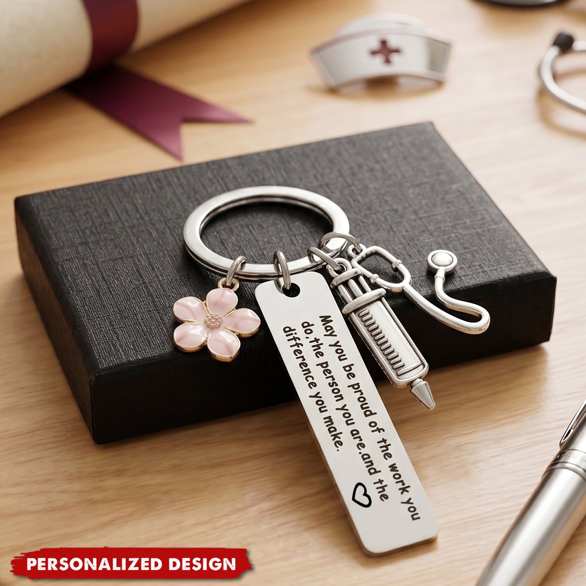Personalized Nurse keychain, Nurses' Day gift, Doctor Keychain, Graduation Gift for Medical Students, Nursing Gift