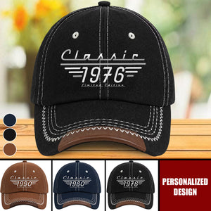 Personalized Cap - Classic Limited Edition - Vintage Gift For Him, Husband, Dad, Grandpa