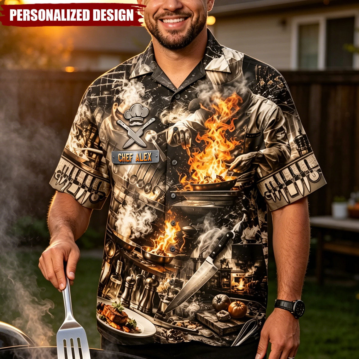 Kitchen Guru Custom Hawaiian Shirt – Personalized Gift For Cooking Chef