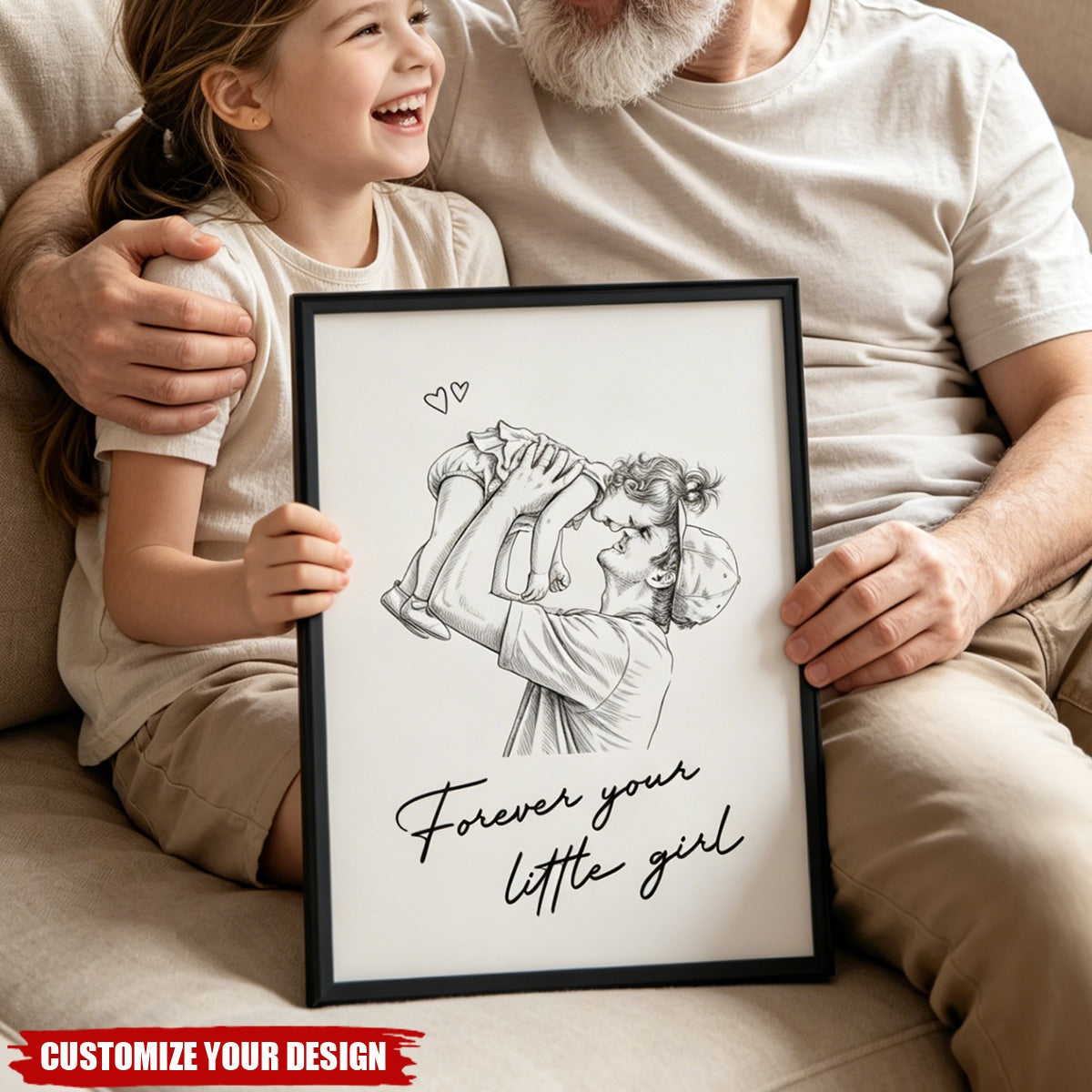 Custom Gift With Photo Father's Day Gift For Dad, Husband - Personalized Poster
