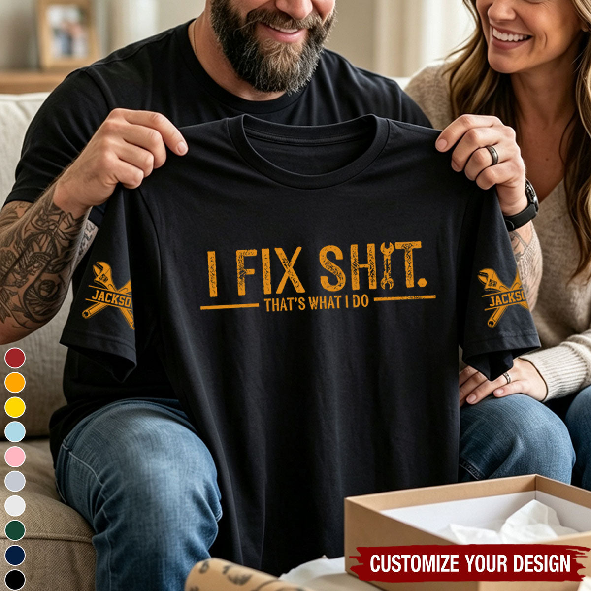 I Fix Sh!T That's What I Do - Funny Gifts For Men, Husband, Dad, Grandpa - Personalized Shirt