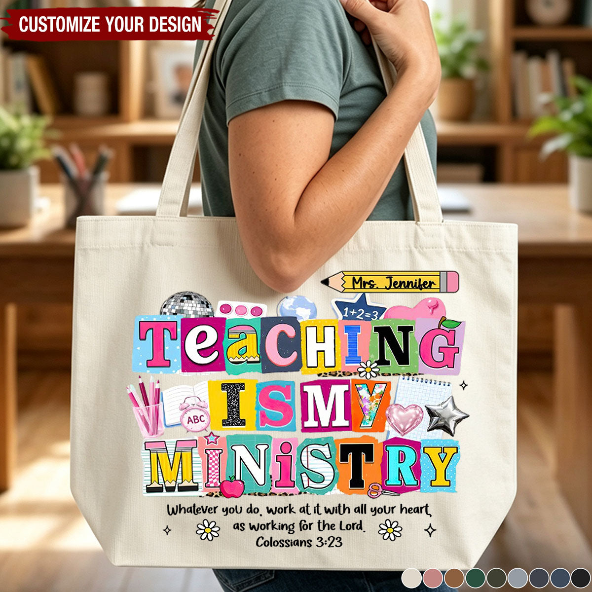 Teaching Is My Ministry - Personalized Tote Bag