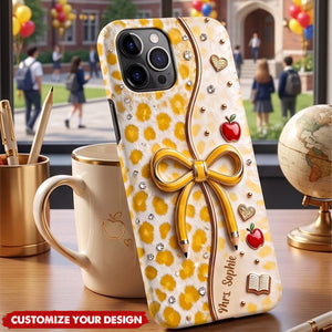 Back To School - Personalized Teacher Full Print Phone Case