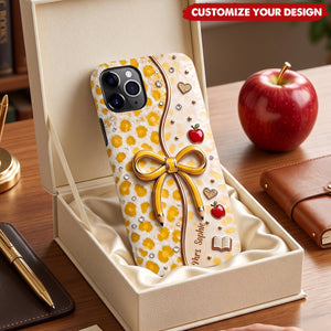 Back To School - Personalized Teacher Full Print Phone Case