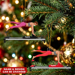Personalized Pilates Ornament - Acrylic Pilates Reformer Ornament