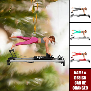Personalized Pilates Ornament - Acrylic Pilates Reformer Ornament