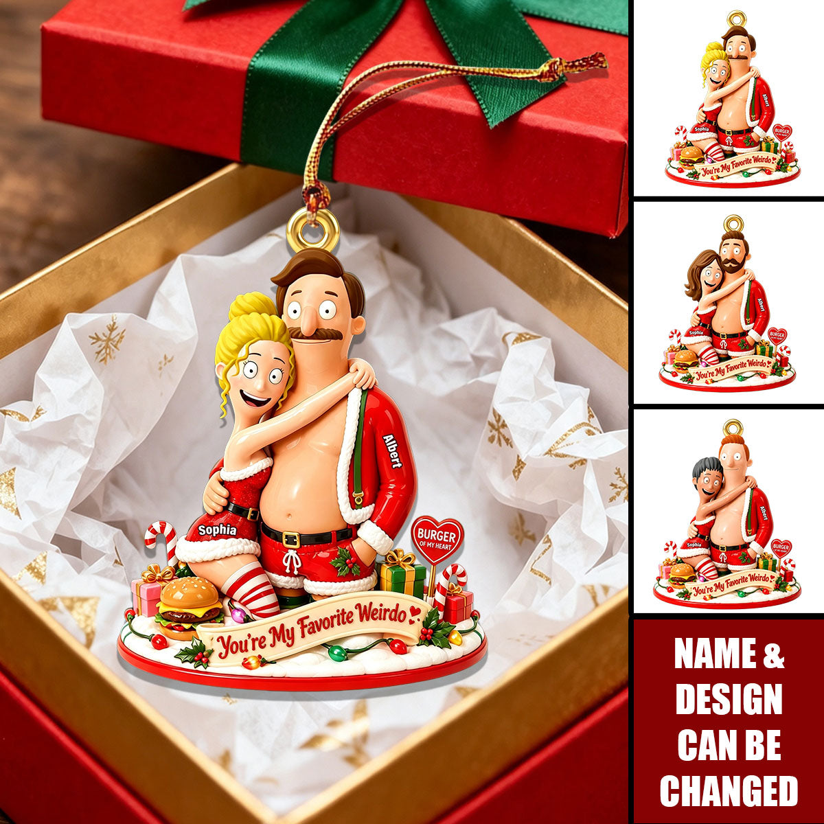 You Are My Favorite Weirdo - Personalized Acrylic Ornament