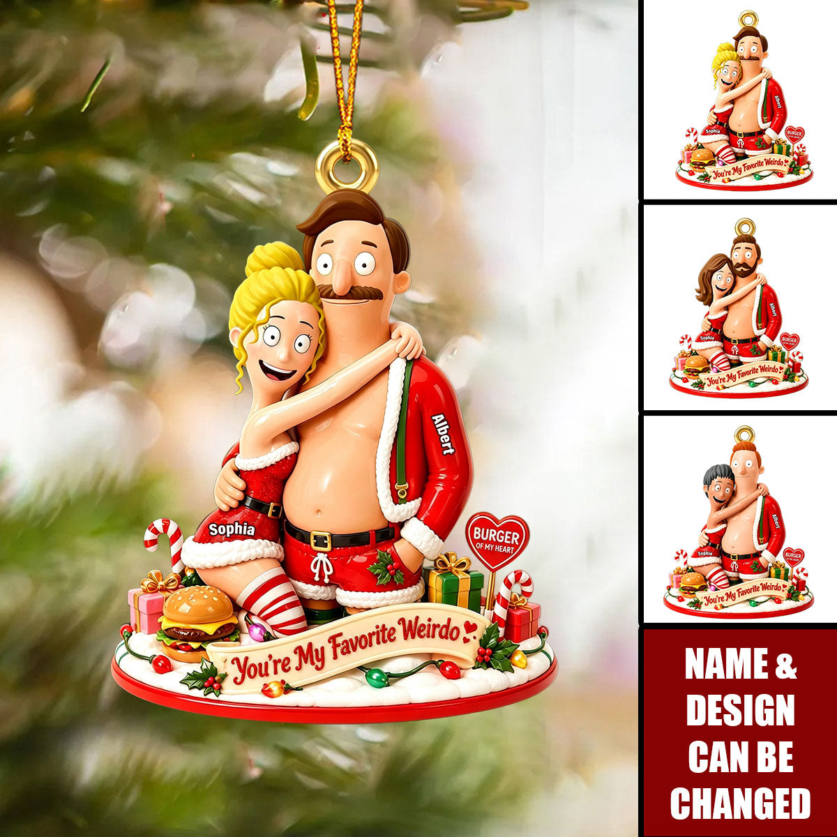You Are My Favorite Weirdo - Personalized Acrylic Ornament
