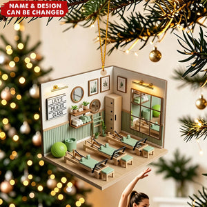 Personalized Pilates Studio Christmas Ornament - Gift For Pilates Teacher Or Enthusiast