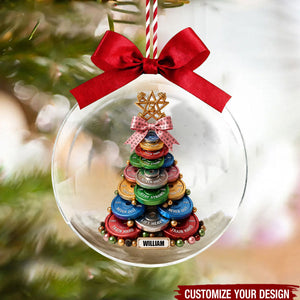 Weight Plate Tree Christmas Ornament - Personalized Gifts For Gym Lovers