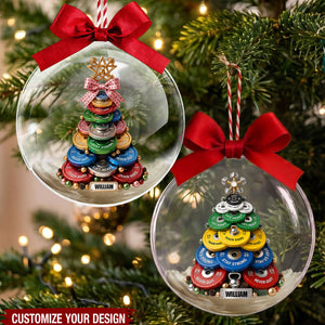 Weight Plate Tree Christmas Ornament - Personalized Gifts For Gym Lovers