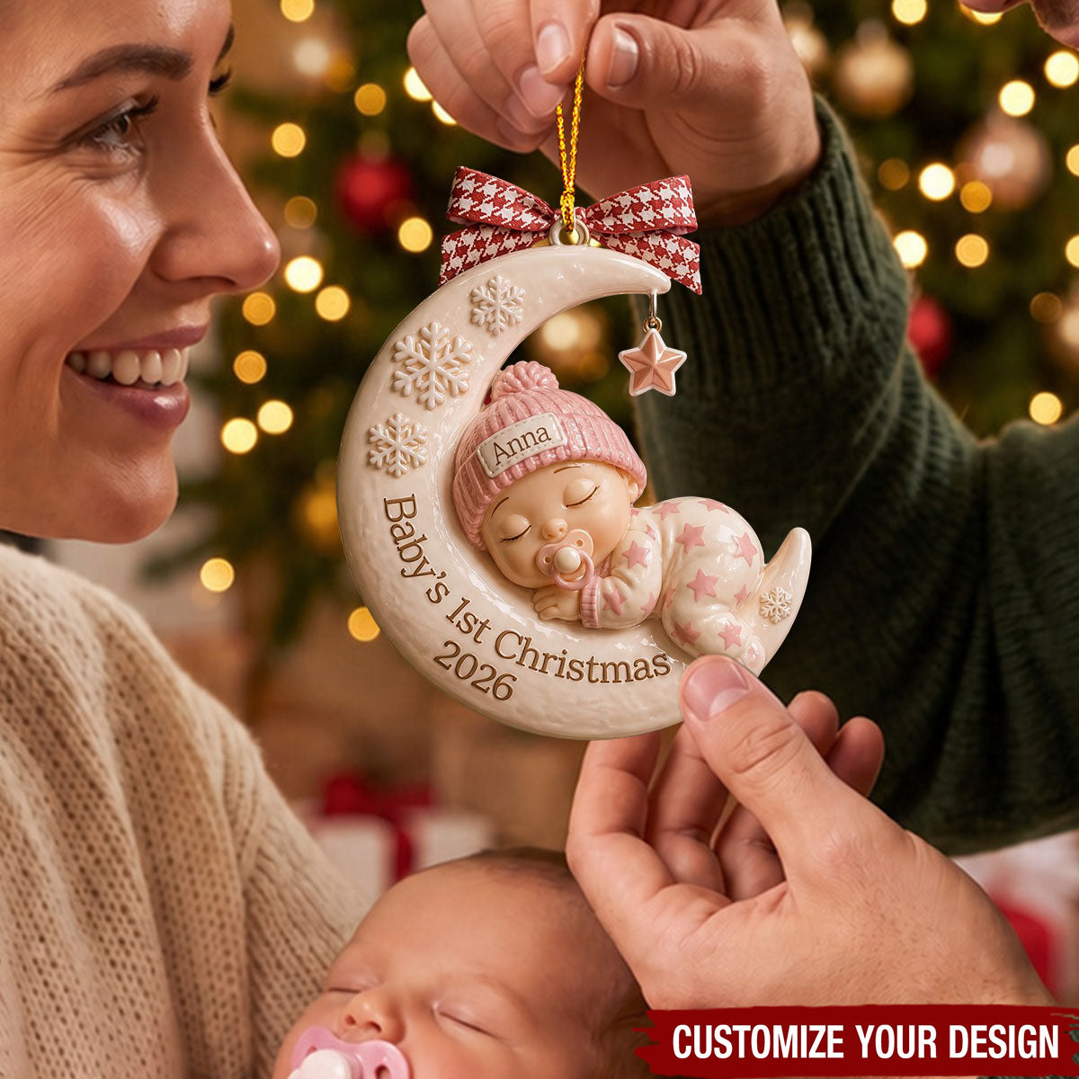 Baby's First Christmas - Personalized Acrylic Ornament