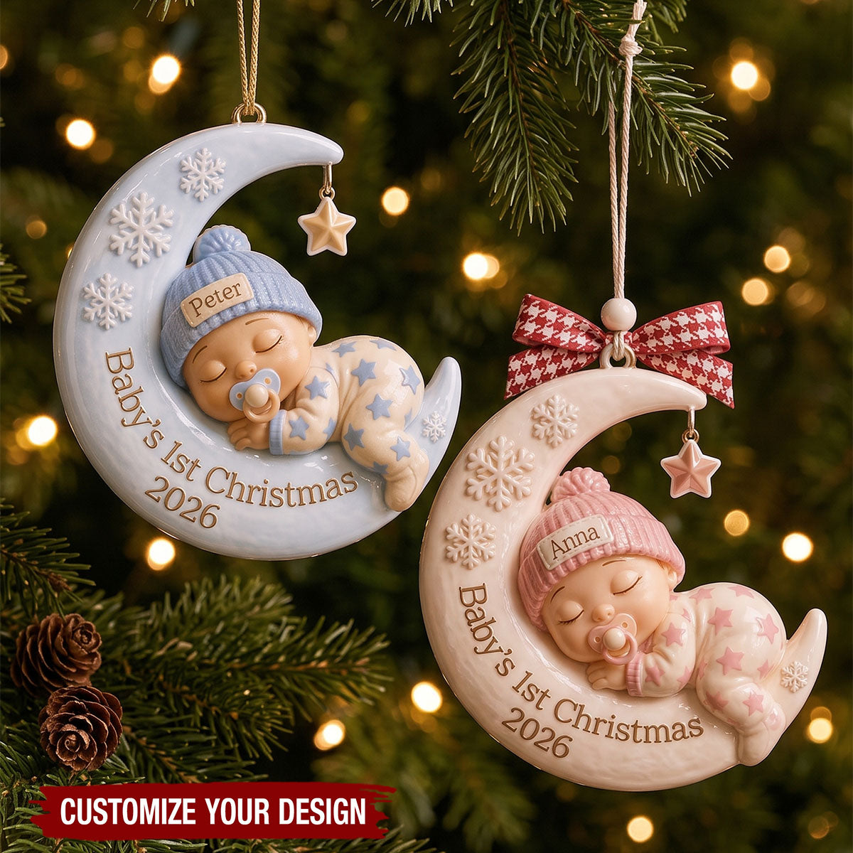 Baby's First Christmas - Personalized Acrylic Ornament