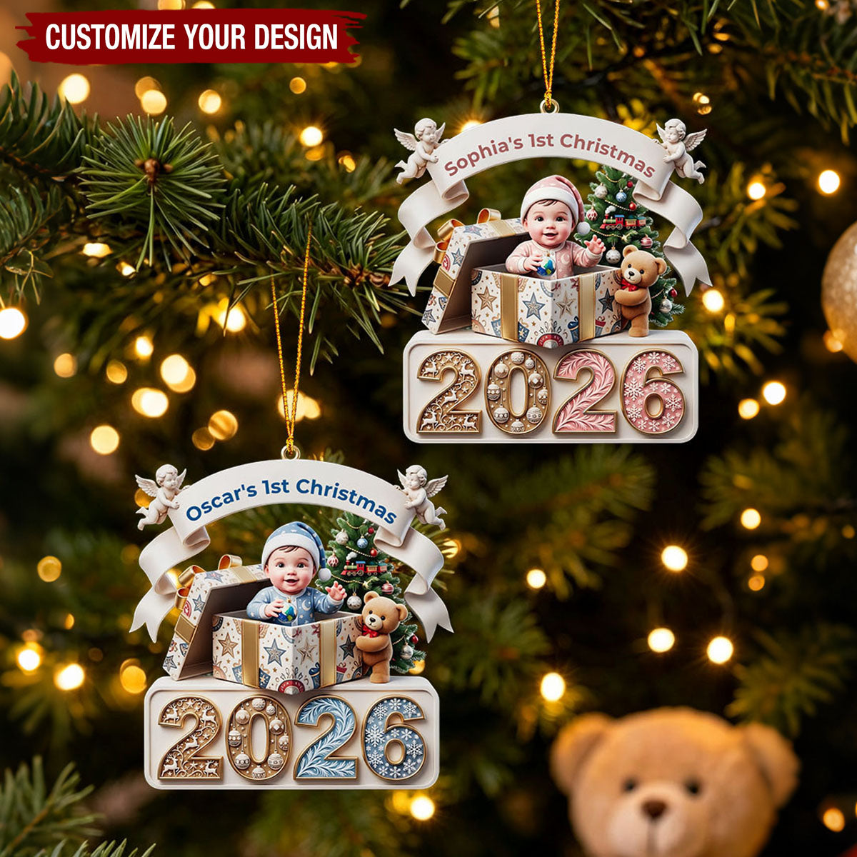 Baby's First Christmas Ornament - New Parents Holiday Present