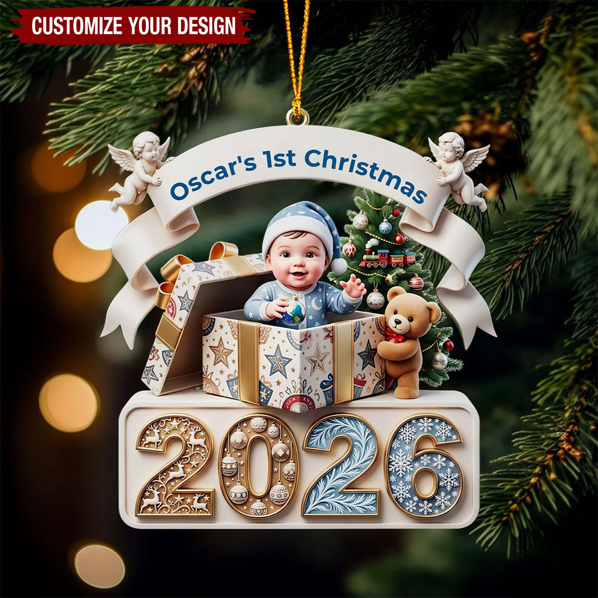 Baby's First Christmas Ornament - New Parents Holiday Present